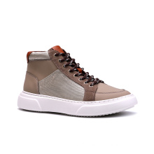 ABINITIO Branded High Top Suede Skateboard Men Causal Luxury Sneakers Shoes